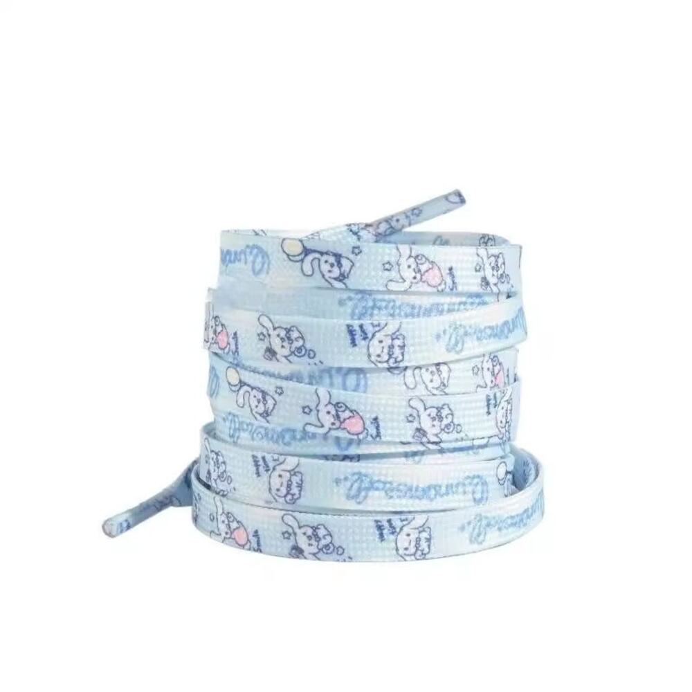 One Pair of Pastel Baby Blue Cinnamoroll Shoelaces 120 CM